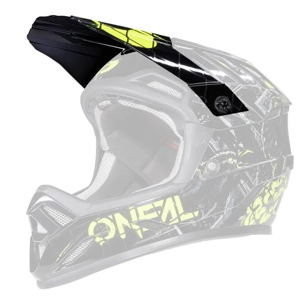 Visor BACKFLIP Helmet ZOMBIE black/neon yellow,  10074309 - Image 1