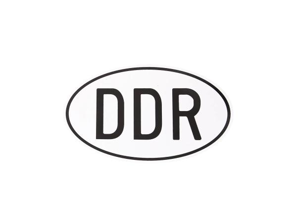 Aufkleber "DDR" 105x65mm, oval,  10066978 - Bild 1