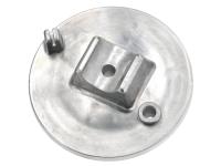 Bremsschild vorn, Aluminium Natur - für Simson S50, S51, S70, S53, S83, SR50, SR80, Item no: 10078123 - Image 1