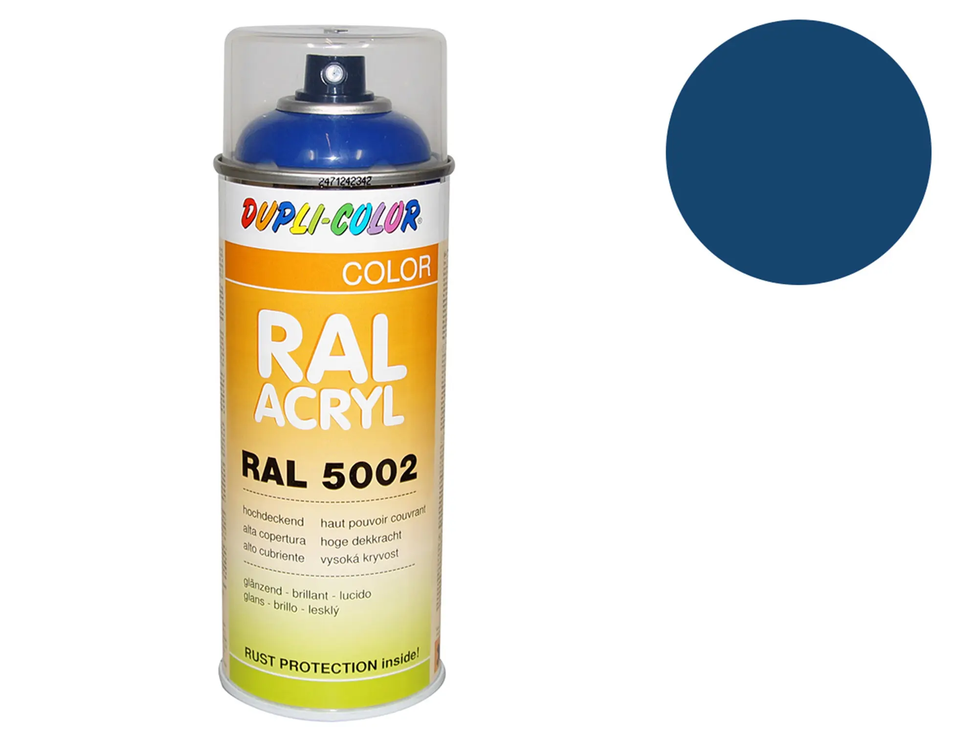 Dupli-Color Acryl-Spray RAL 5009 azurblau, glänzend - 400 ml, Art.-Nr.: 10064792 - Bild 1