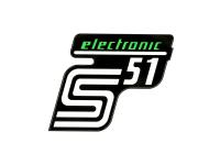 Klebefolie Seitendeckel "S51 electronic" - Grün