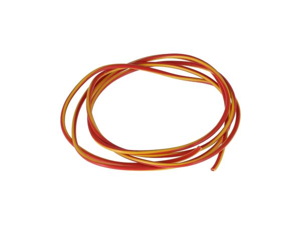 Kabel - Rot/Gelb 0,50mm² Fahrzeugleitung - 1m,  10001776 - Bild 1