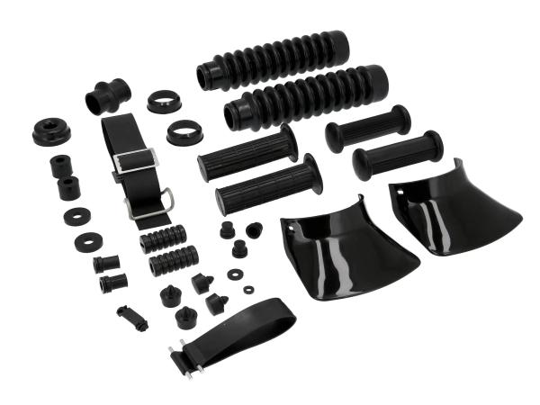 Set: rubber parts for complete vehicle - for Simson S50,  10073043 - Image 1