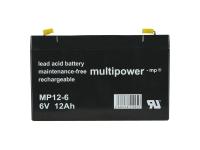 Batterie 6V 12Ah Multipower (Gelbatterie), Art.-Nr.: GP10000571 - Bild 1