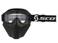 SCOTT Primal Safari Facemask - Schwarz/Weiß/Klar