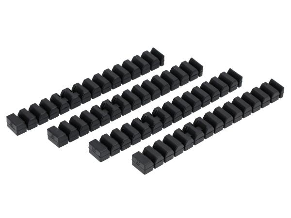 Set: 4x Gummi - Dämpfungskamm für Zylinder - MZ ETZ250, ETZ251, ETZ301,  10078709 - Bild 1