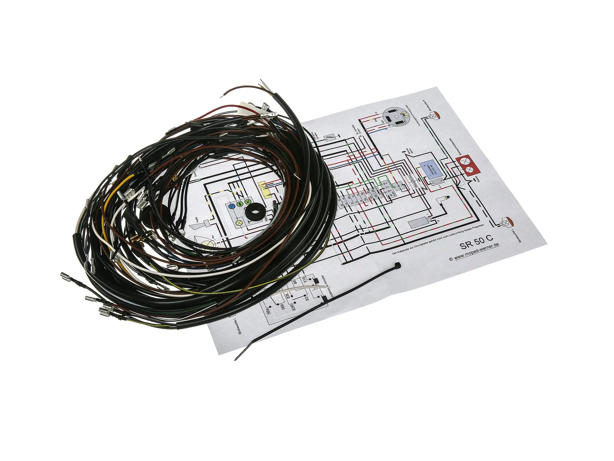 Kabelbaumset SR50 C, 12V-Elektronikzündung mit Schaltplan, Art.-Nr.: 10013524 - Bild 1