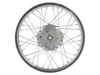 Spoked wheel 1.6 x 16" alloy rim polished + chrome spokes for Simson S50, S51, KR51 Schwalbe, SR4, Item no: 10069199 - Image 3