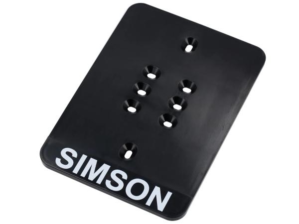 Kennzeichenhalterung SIMSON - Trägerplatte für Folienkennzeichen,  10073698 - Bild 1