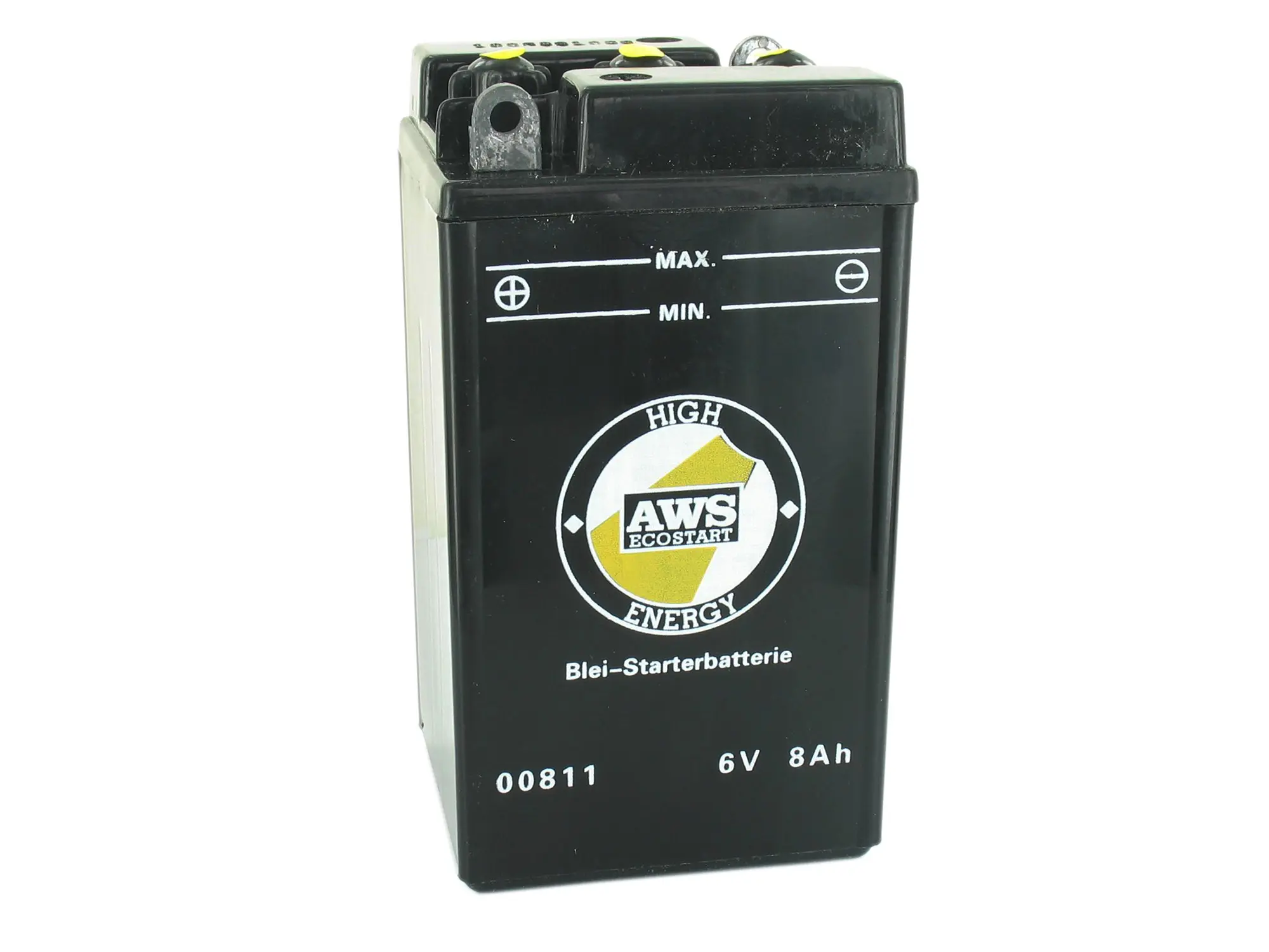 Batterie 6V 8Ah AWS (ohne Säure) ohne Deckel - für MZ ES, RT, BK350, - Simson AWO - IWL Pitty, SR56 Wiesel, SR59 Berlin, Art.-Nr.: GP10068541 - Bild 1
