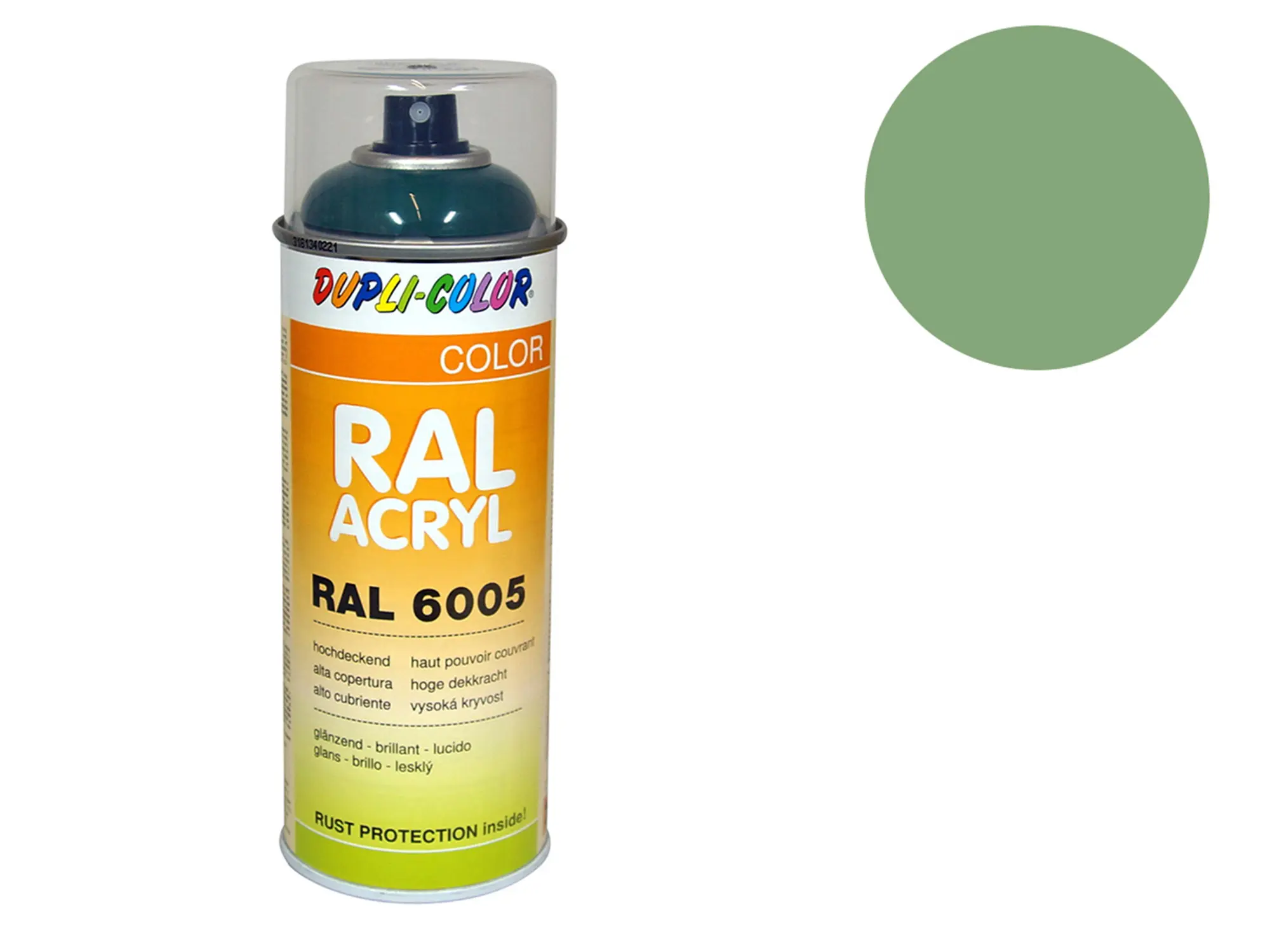 Dupli-Color Acryl-Spray RAL 6021 blassgrün, glänzend - 400 ml, Art.-Nr.: 10064826 - Bild 1