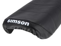 Smooth seat cover, black with SIMSON logo - Simson S53, S83, SR50, SR80, Item no: 10002829 - Image 4