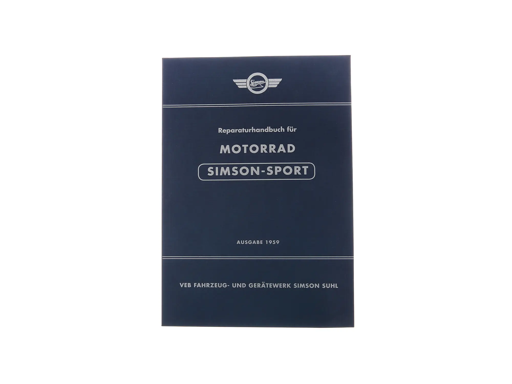 Reparaturhandbuch Motorrad "SIMSON-SPORT" Ausgabe 1959 - pass. für AWO425S -mit 89 Bildern, Art.-Nr.: 10063555 - Bild 1