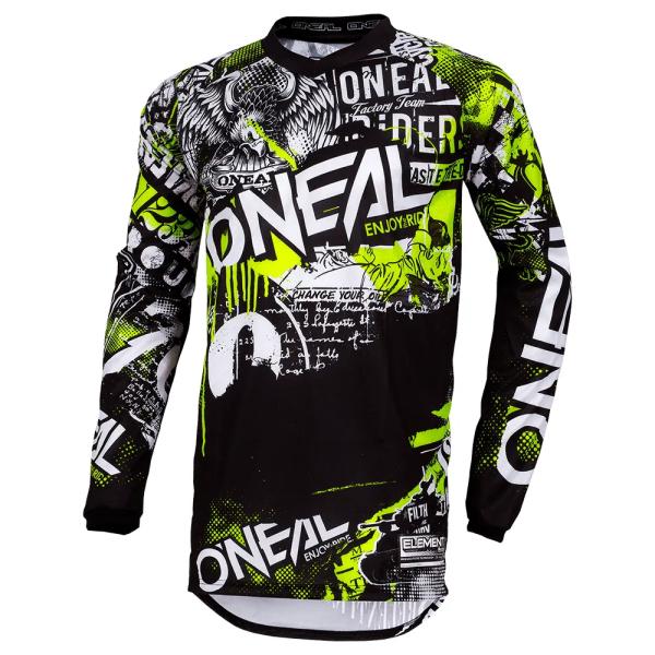 ELEMENT Youth Jersey ATTACK black/neon yellow,  10075041 - Image 1