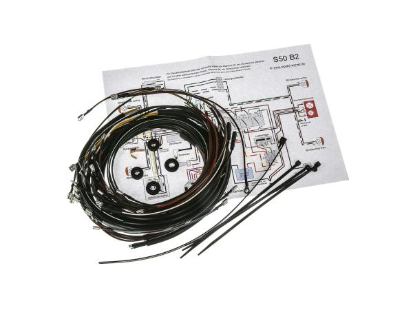 Kabelbaumset S50 B2, 6V-Elektronikzündung mit Schaltplan,  10011536 - Bild 1