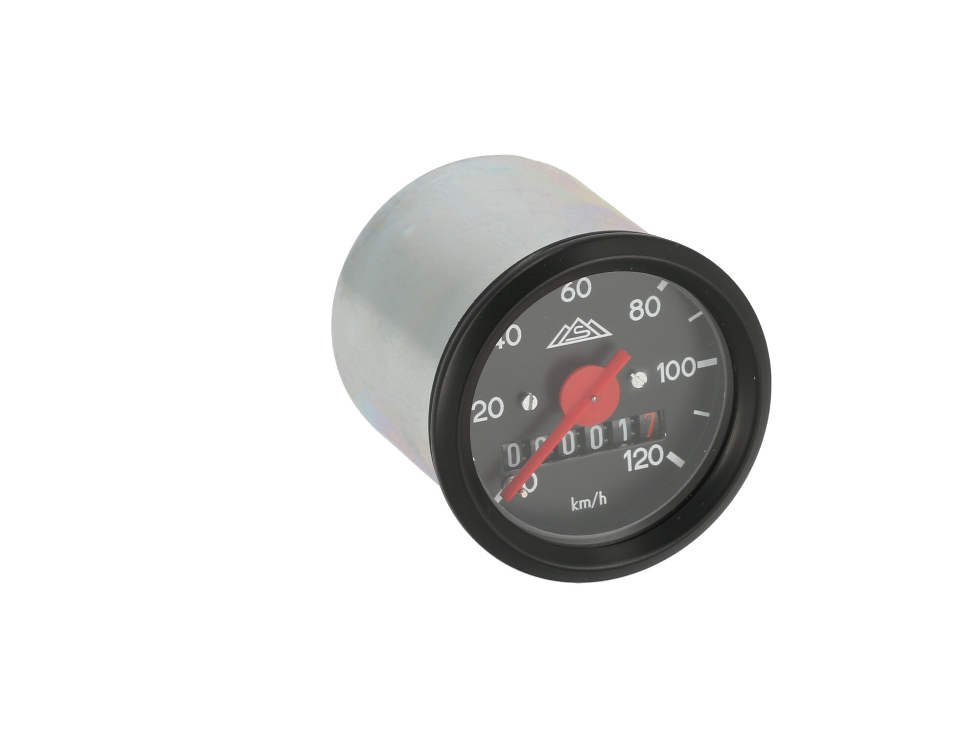 Tachometer ohne Blinkkontrolle, mit Logo, 120km/h-Ausführung, Art.-Nr.: 10071283 - 360° Bild