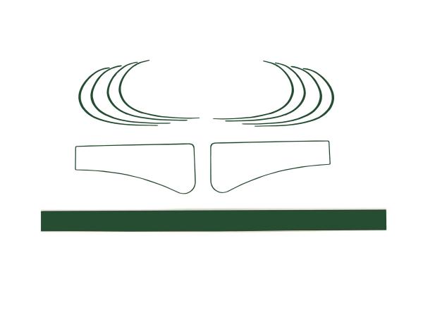 Liniensatz grün (Überlackierbar) - für Simson SR1,  10056124 - Bild 1