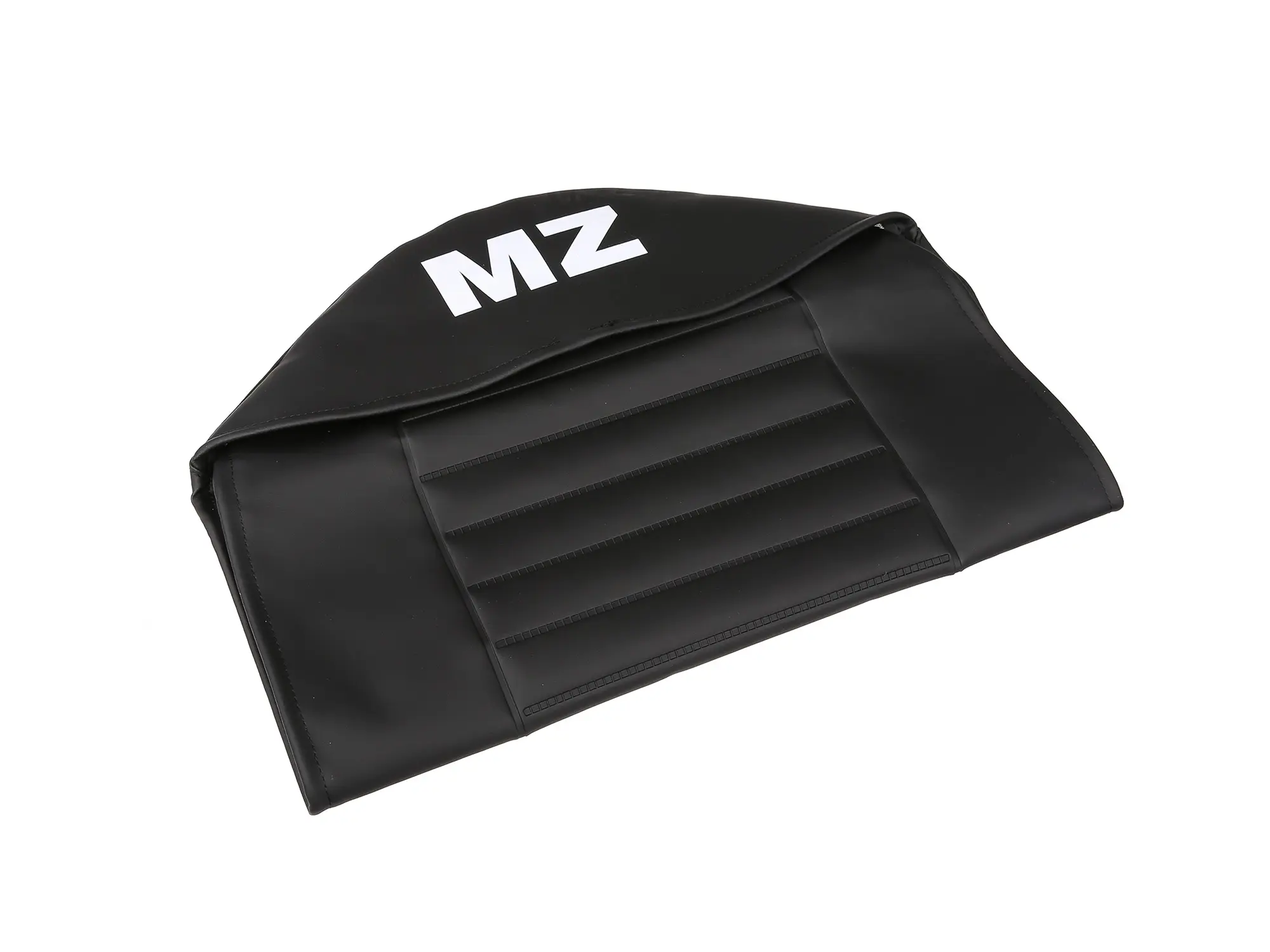 Sitzbezug strukturiert, schwarz mit MZ-Schriftzug - für MZ TS125, TS150, Art.-Nr.: 10055999 - Bild 1
