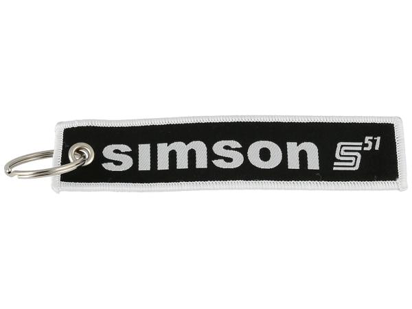 Schlüsselanhänger "SIMSON", aus Stoff,  10070857 - Bild 1