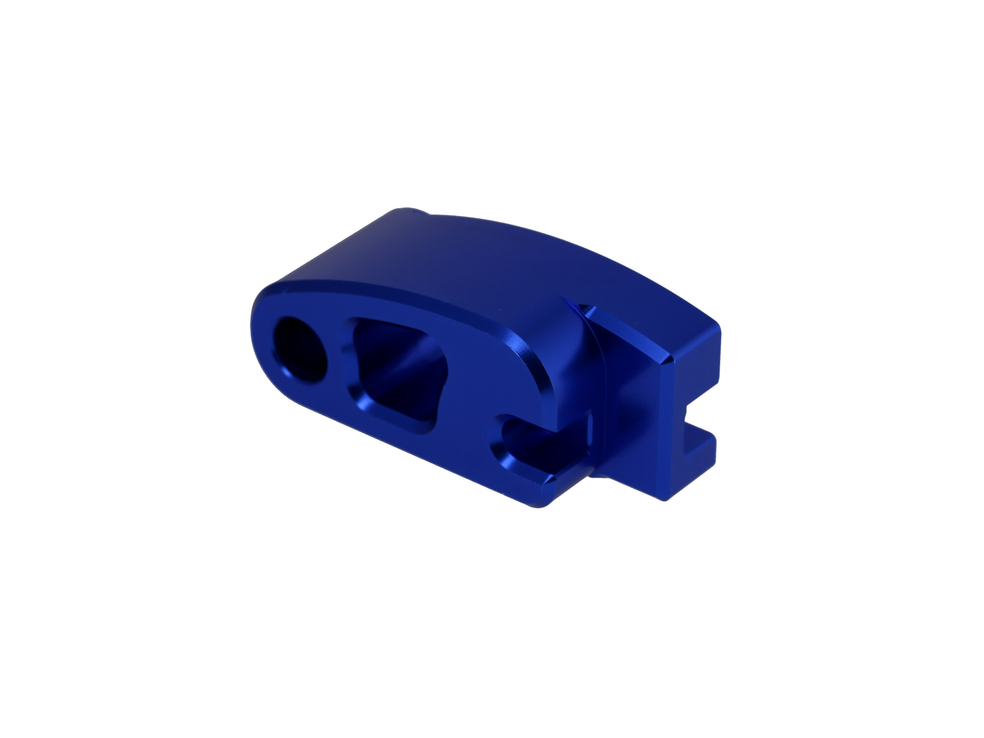 CNC Distanzstück, Bremsgegenhalter Nabe hinten, Blau eloxiert - für Simson S51, S50, SR50, Schwalbe KR51, SR4, Art.-Nr.: 10072856 - 360° Bild