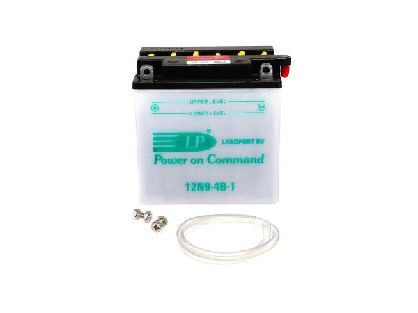 Batterie 12V 9Ah LANDPORT (ohne Säure) - MZ ETZ,  GP10068550 - Bild 1