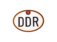 Aufkleber - "DDR" groß, mit Hammer und Zirkel, Oval, Art.-Nr.: 10066950 - Bild 1
