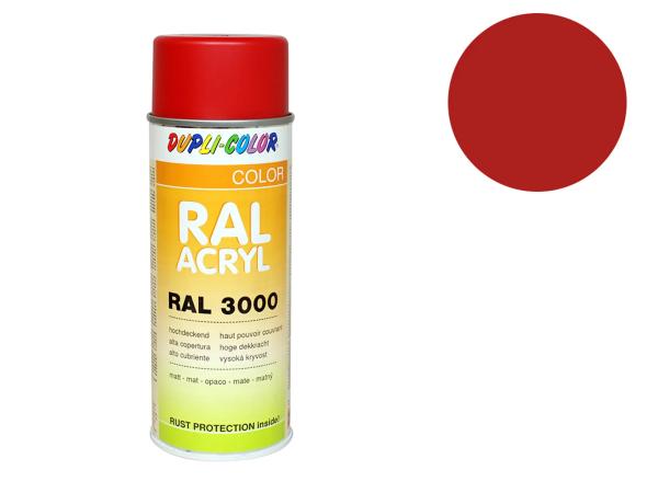 Dupli-Color Acryl-Spray RAL 3000 feuerrot, matt - 400 ml,  10064763 - Bild 1