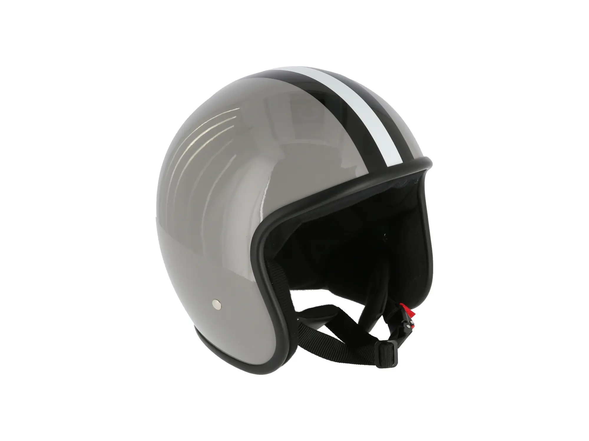 ARC Helm "Modell A-611" Retrolook - Grau mit Streifen, Art.-Nr.: 10071228 - Bild 1