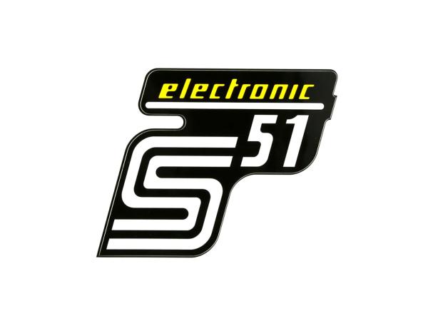 Klebefolie Seitendeckel "S51 electronic" - Gelb,  10071163 - Bild 1
