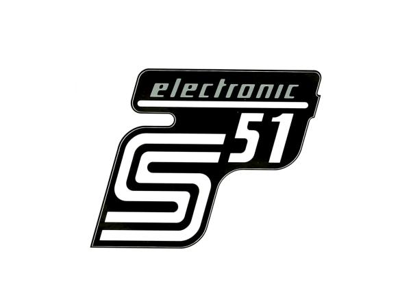 Klebefolie Seitendeckel "S51 electronic" - Silber,  10071166 - Bild 1