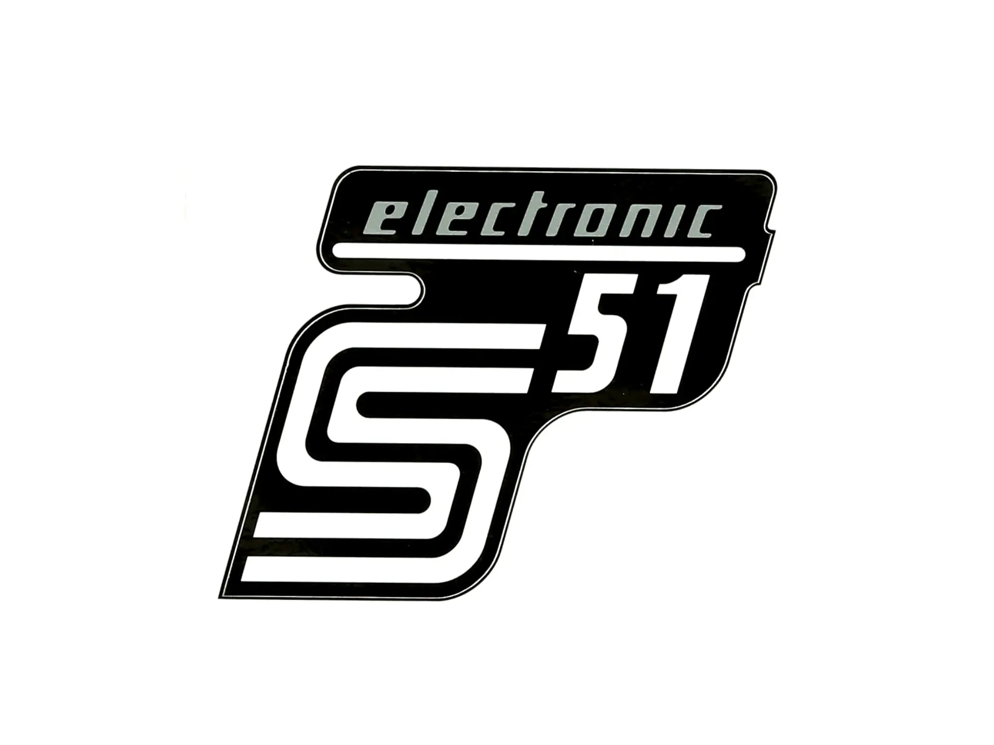 Klebefolie Seitendeckel "S51 electronic" - Silber, Art.-Nr.: 10071166 - Bild 1