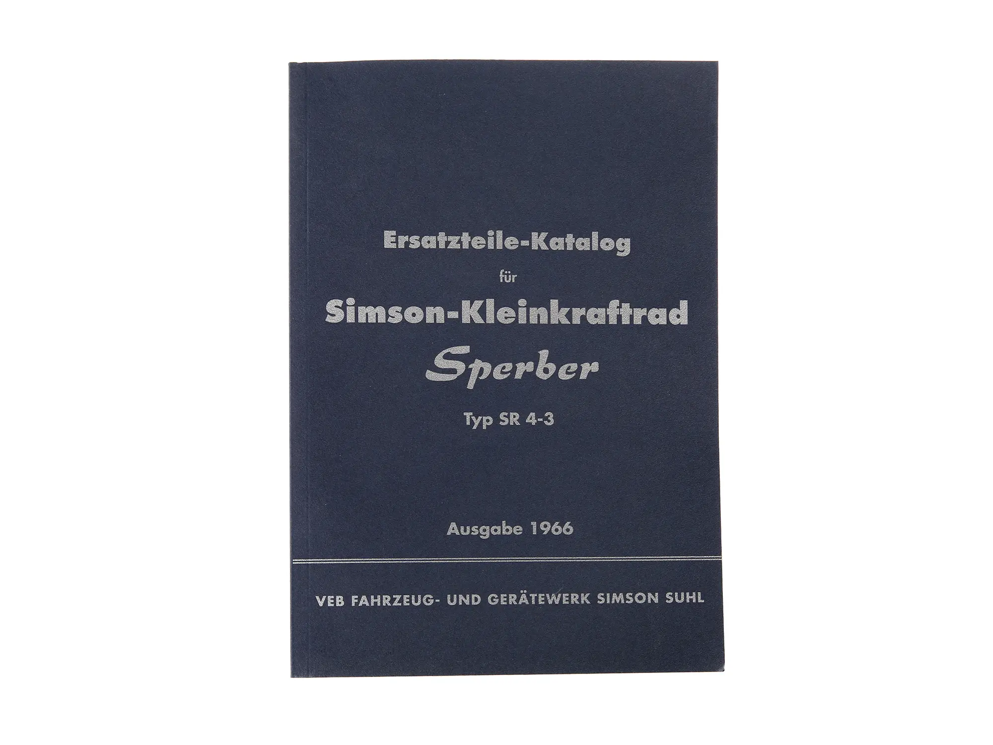 Ersatzteilkatalog, Ausgabe 1966 - Simson SR4-3 Sperber, Art.-Nr.: 10063855 - Bild 1