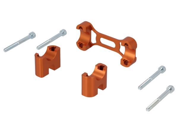 CNC Tuning-Lenkeraufnahme, Orange eloxiert - für Simson S50, S51, S70, Enduro,  10078215 - Bild 1