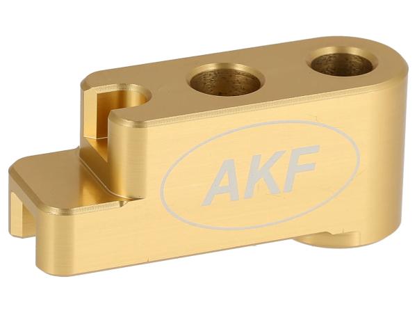 AKF CNC Distanzstück, Bremsgegenhalter Nabe hinten, Gold eloxiert - für Simson S51, S50, SR50, Schwalbe KR51, SR4,  10072062 - Bild 1