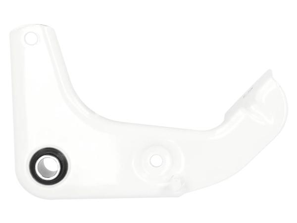 Engine mount right, primed + white coated, with rubber bushing - Simson S50, S51, S70, S53, S83,  10073413 - Image 1