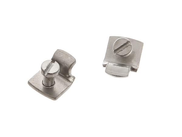 Clamping bracket (2x with screw) for breaker plate of magneto AWO-Tours, AWO-Sport,  10057272 - Image 1