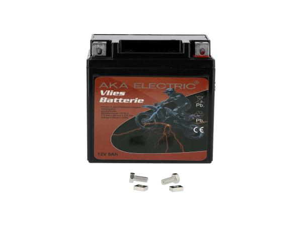 Batterie 12V 5Ah AKA (Vlies - wartungsfrei) - für MZ ETZ 125, ETZ 150,  GP10068562 - Bild 1