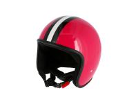 ARC Helm "Modell A-611" Retrolook - Pink mit Streifen, Art.-Nr.: 10071225 - Bild 3