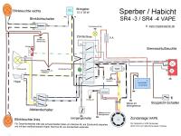 Kabelbaumset Sperber SR4-3, Habicht SR4-4, 12V-VAPE mit Schaltplan, Art.-Nr.: 10062348 - Bild 2