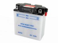 Batterie 6V 12Ah AKA (ohne Säure) - für Simson S50, S51, S70, S53, S83, SR50, SR80, Art.-Nr.: GP10068548 - Bild 1