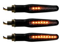 Set: 4x Blinker 12V LED, Lauflicht, mit Blinkerträger und Gewindehülsen M10, Item no: GP10000809 - Image 6