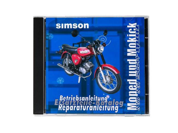 CD - SIMSON Moped und Mokick Originaldokumente Simson S51, S50, SR50, SR4,  10002783 - Bild 1