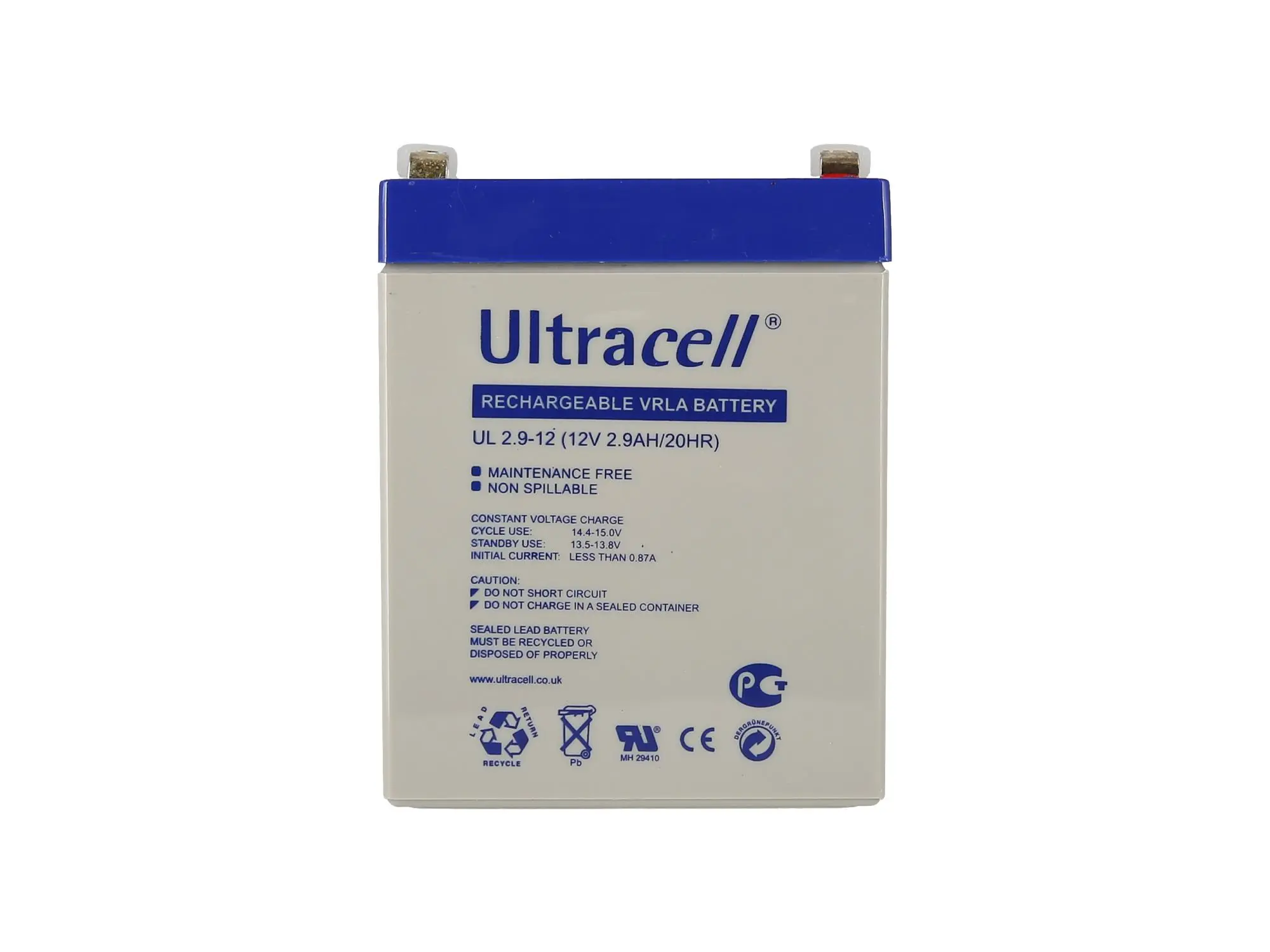 Batterie 12V 2,9Ah Ultracell (Gelbatterie), Art.-Nr.: GP10000566 - Bild 1
