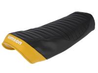 Seat cover structured, black/yellow with SIMSON lettering - Simson S53, S83, SR50, SR80, Item no: 10002835 - Image 3