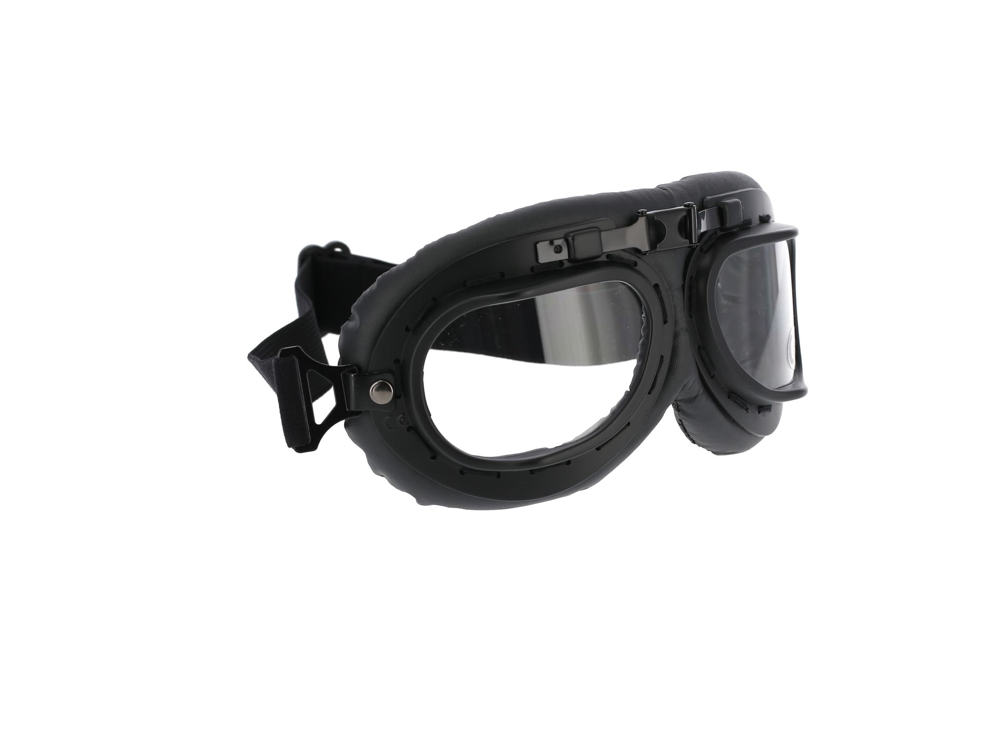 Motorradbrille Pilotenbrille in Schwarz, Art.-Nr.: 10069520 - 360° Bild