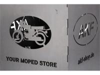Feuerkorb aus Stahlblech "AKF Shop - your moped store", Art.-Nr.: 10072738 - Bild 4