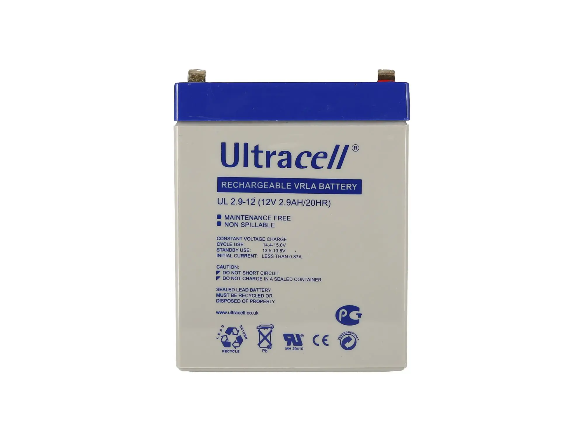 Battery 12V 2,9Ah Ultracell (Gel battery), Item no: GP10000566 - Image 1