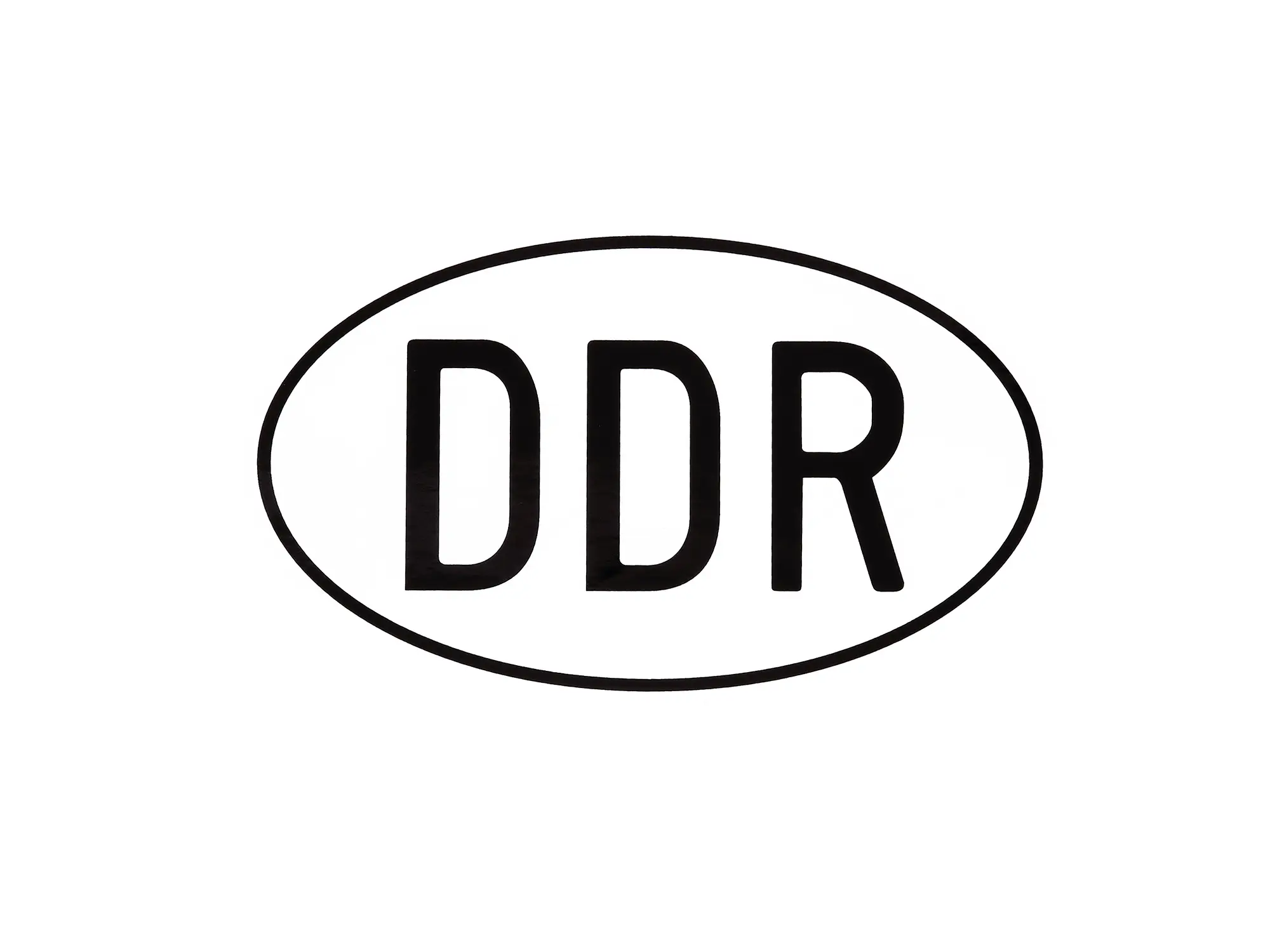Aufkleber "DDR" 150x90mm, oval, Art.-Nr.: 10066979 - Bild 1