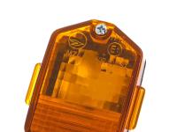 Blinker 6-eckig in Schwarz mit orangenem Glas - Simson S53, S83, SR50, SR80, MZ ETZ, Art.-Nr.: 10001586 - Bild 3