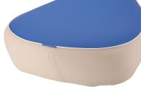 Einzelsitz, blau beige ohne Schriftzug - für Simson KR50, Item no: 10078030 - Image 3